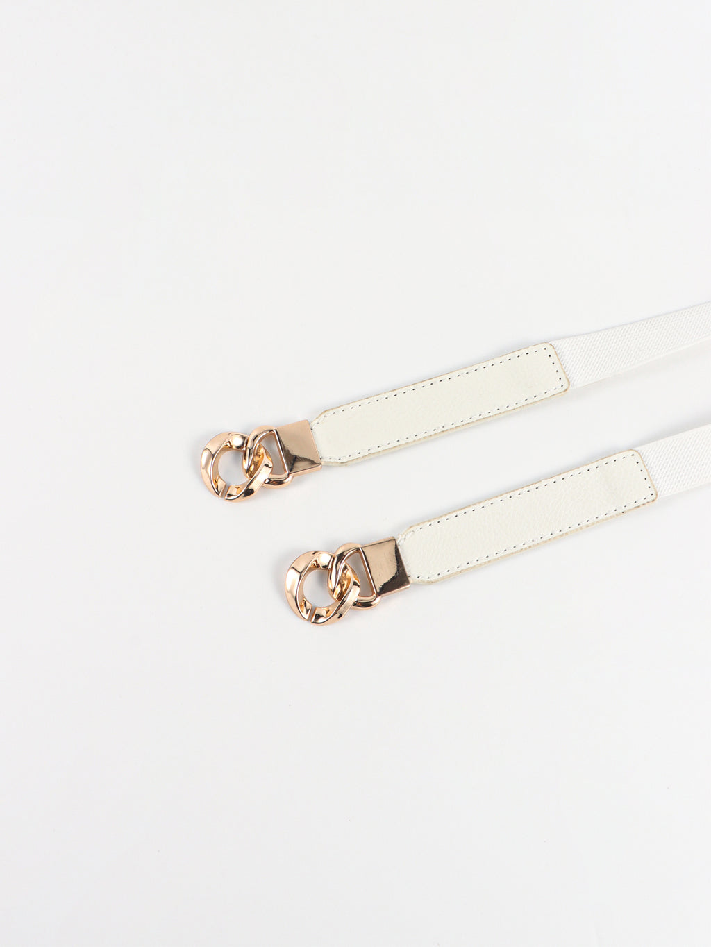 Zinc Alloy Buckle Elastic PU Belt Carauana Store