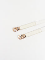 Zinc Alloy Buckle Elastic PU Belt Carauana Store