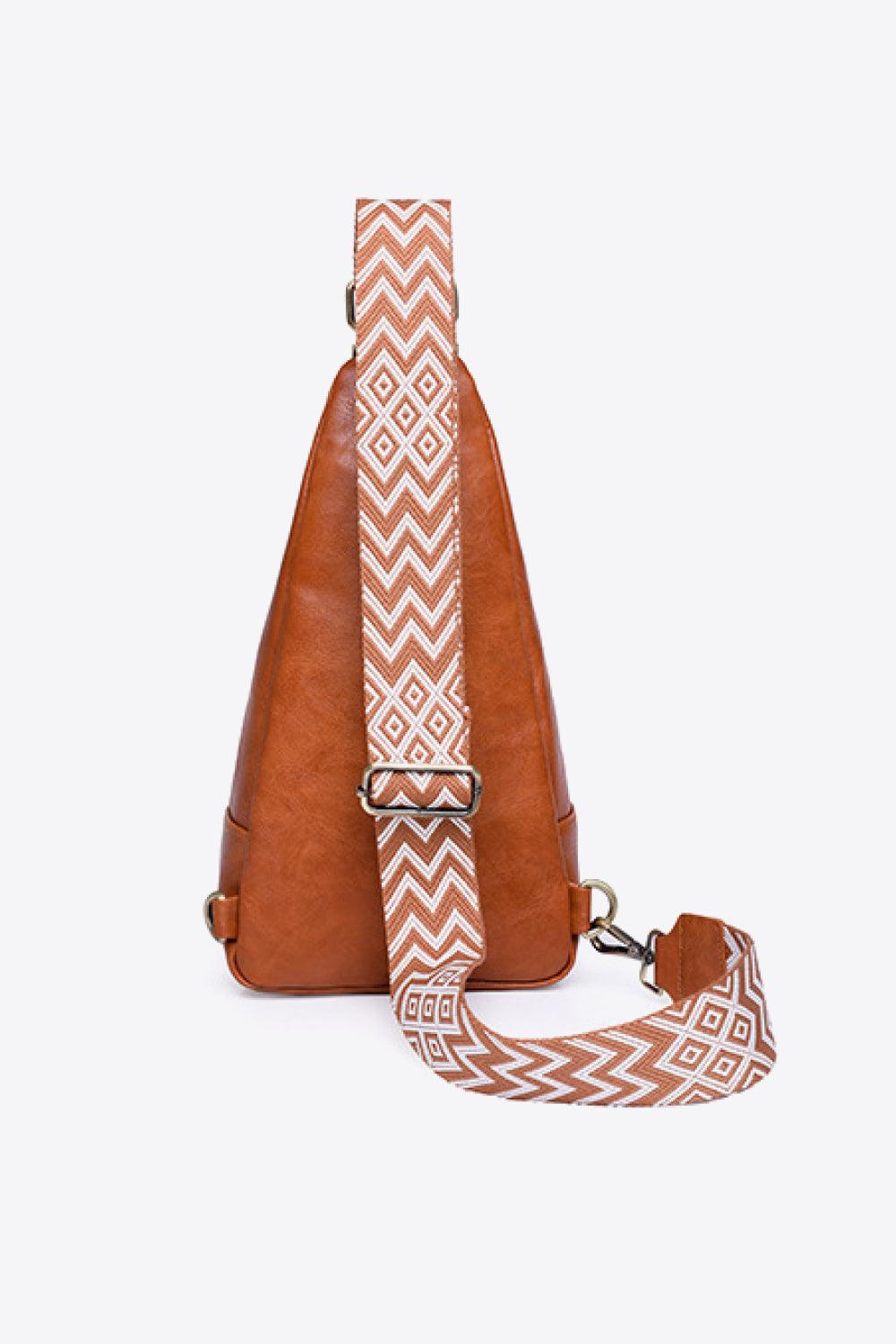 Adored Take A Trip PU Leather Sling Bag