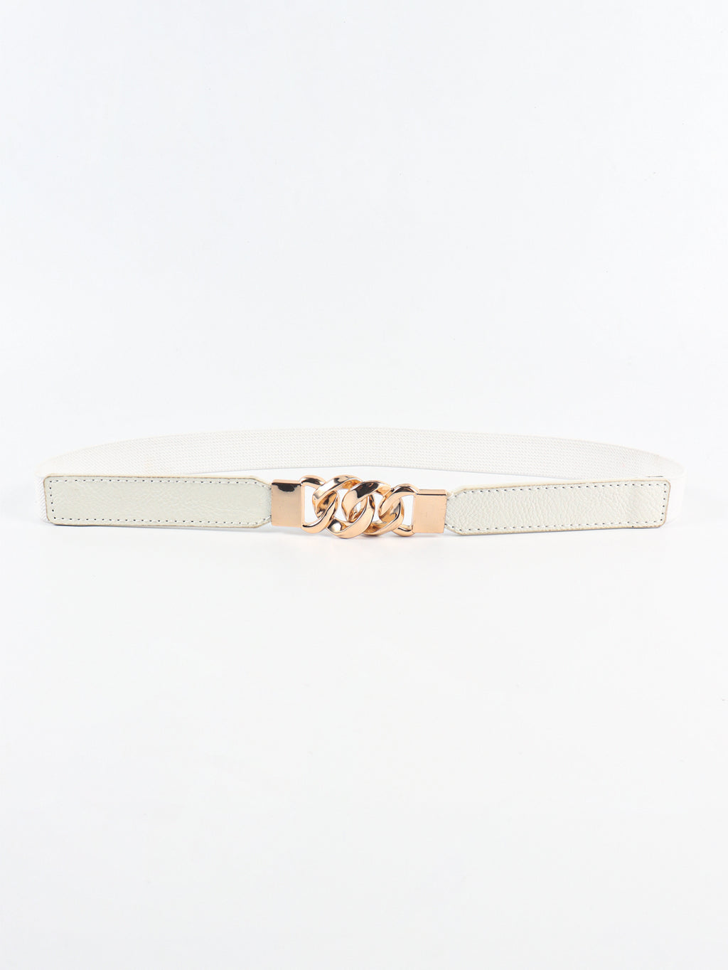 Zinc Alloy Buckle Elastic PU Belt Carauana Store