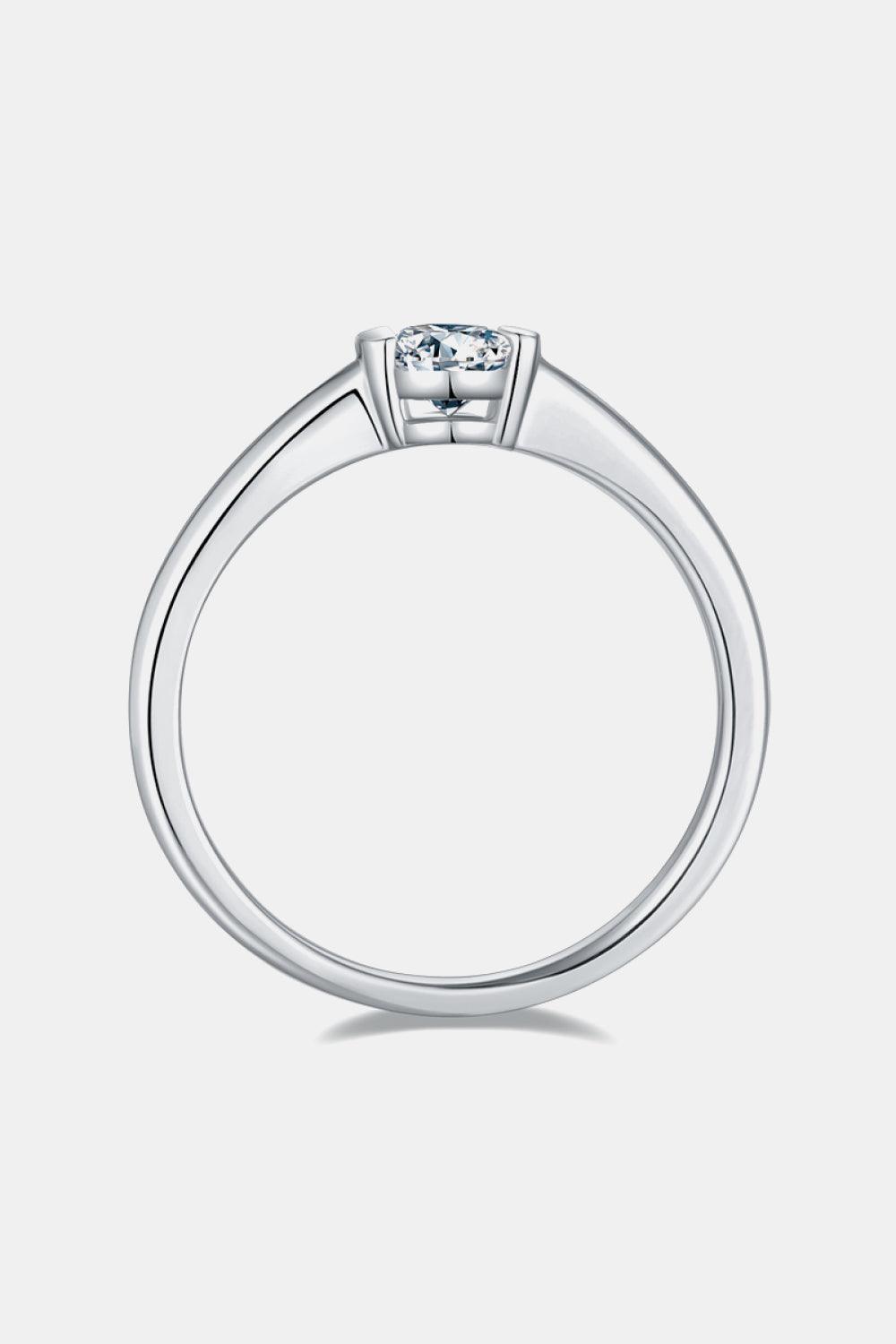 Moissanite 925 Sterling Silver Solitaire Ring