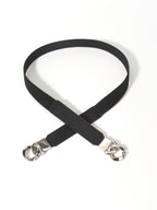 Zinc Alloy Buckle Elastic PU Belt Carauana Store
