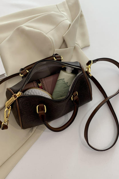 PU Leather Cylinder Handbag