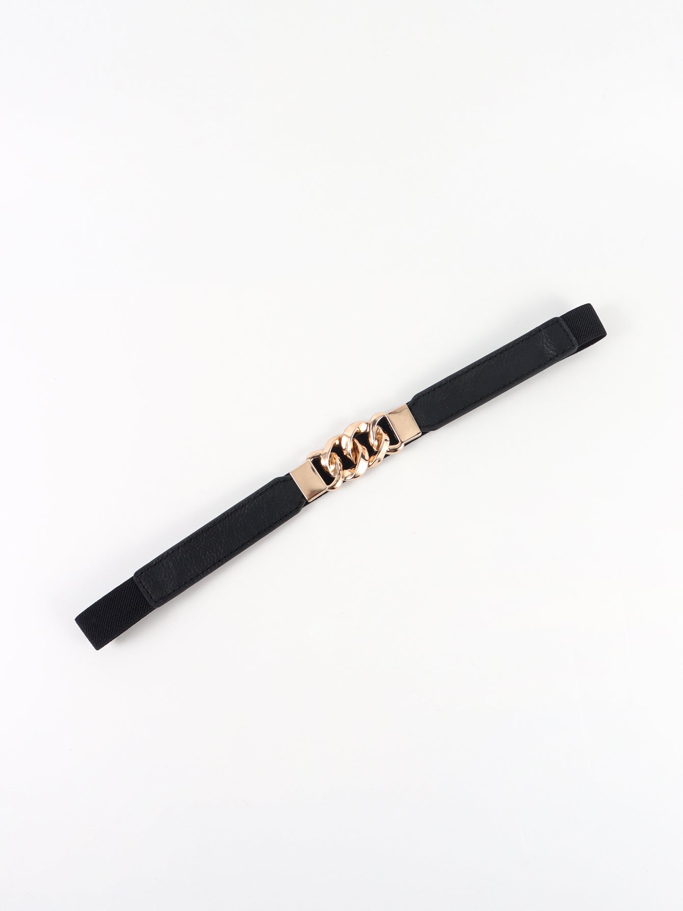 Zinc Alloy Buckle Elastic PU Belt Carauana Store