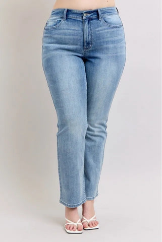 Judy Blue Plus Size High Waist Dad Jeans