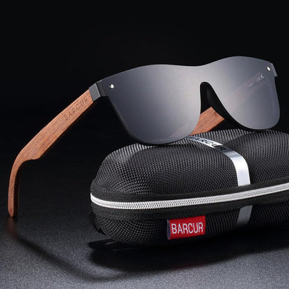 BARCUR Walnut Sunglasses Polarized