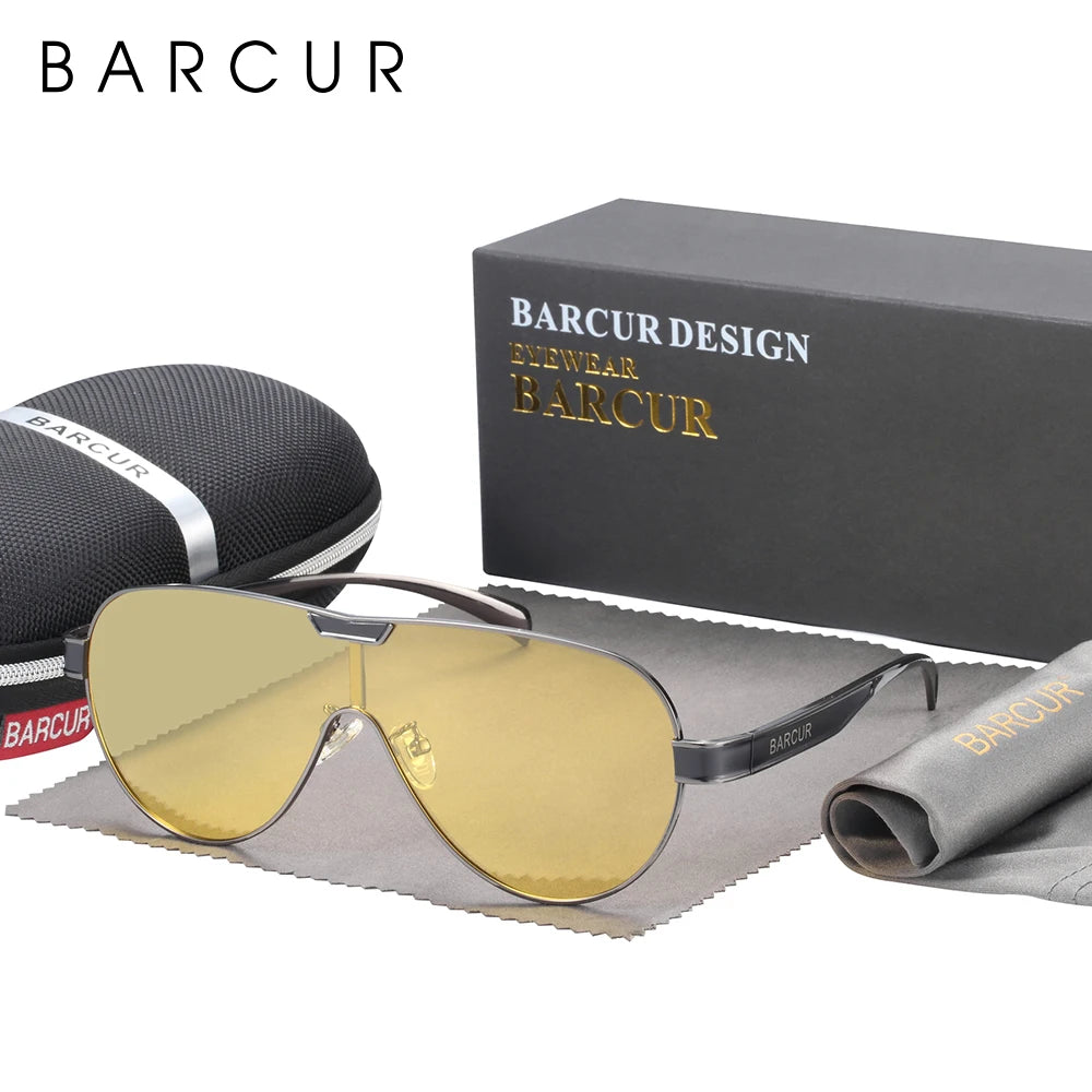 BARCUR Man Sunglasses for Men Polarized Sun Glasses For Women Eyeglasses Eyewear Accessory - CaRaUaNa Fashion