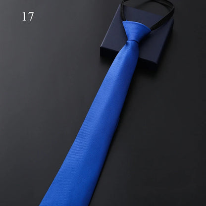 Blue tie on a black background