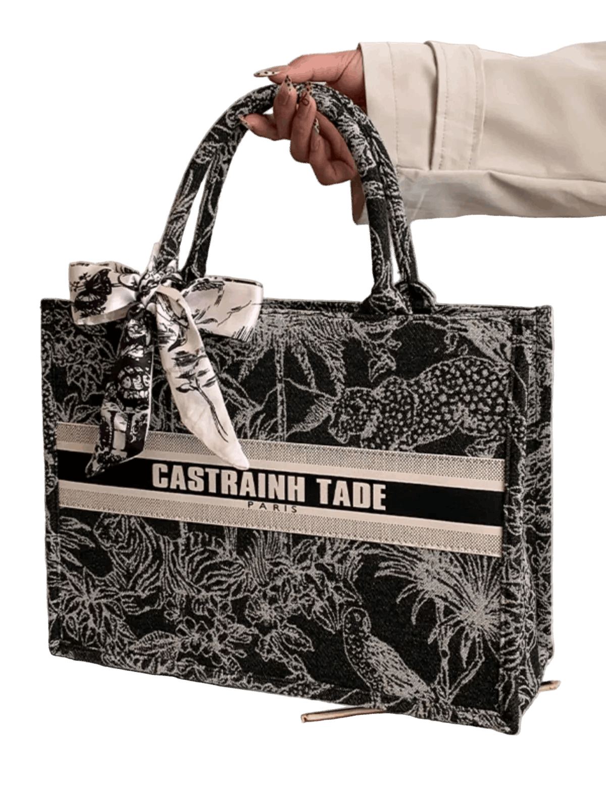 CaRaUaNa Embroidered Tote Bag – Large Capacity Bags👜 CaRaUaNa Fashion