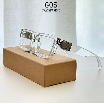 Carauana_Millionaire_GO5_Retro_Square_Luxury_Sunglasses_TRANSPARENT