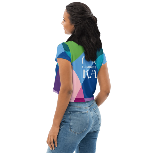 Carauana Crop Tee Blue CaRaUaNa Fashion