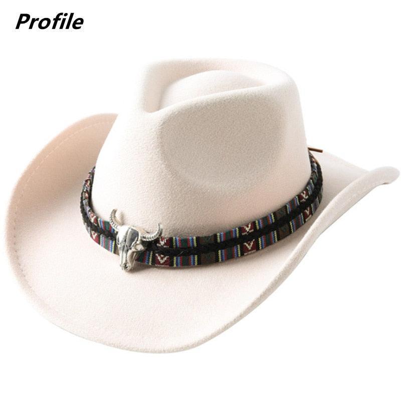 Cowboy hat monochrome felt Men and Women