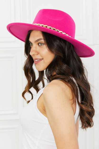 Fame Keep Your Promise Fedora Hat in Pink