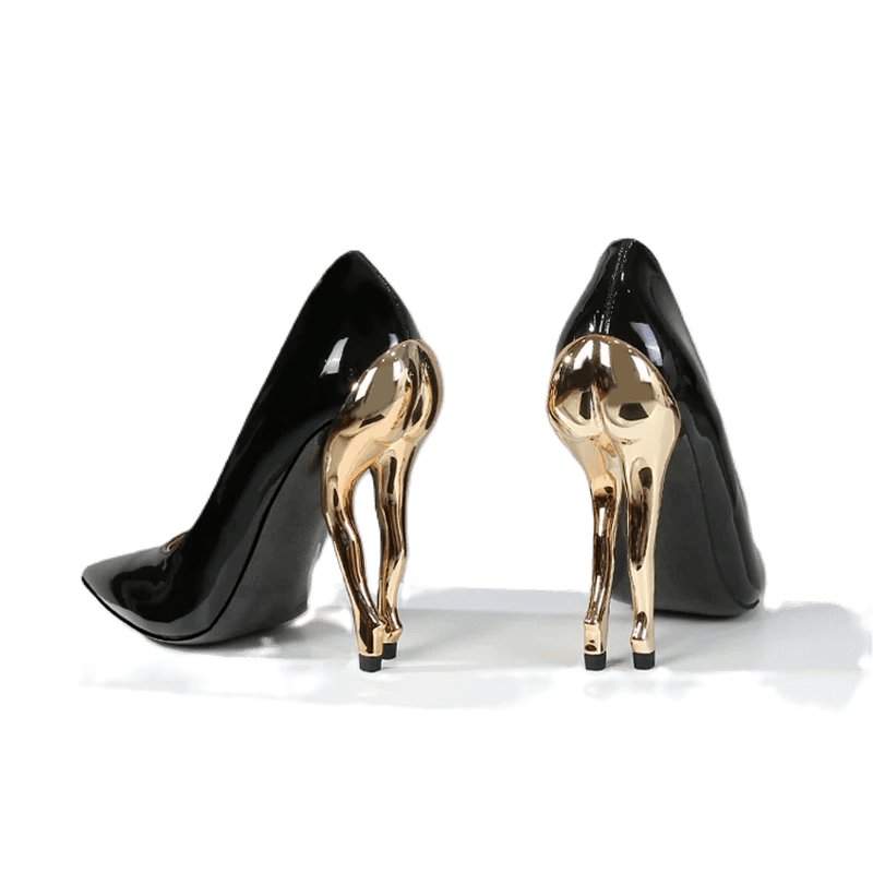 Fashionable Women's Strange Heels Pumps | Patent Leather