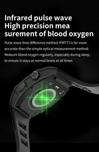 LIGE Smart Watch For Men Waterproof Bluetooth Call Heart Rate Monitor