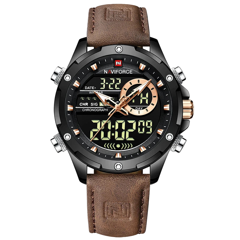 NAVIFORCE Military Watch – Dual Display Sport Watch