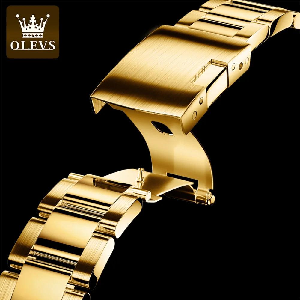 OLEVS Men's Automatic Mechanical Watch Waterproof Stainless Steel Strap Men's Mechanical Watch Fashion