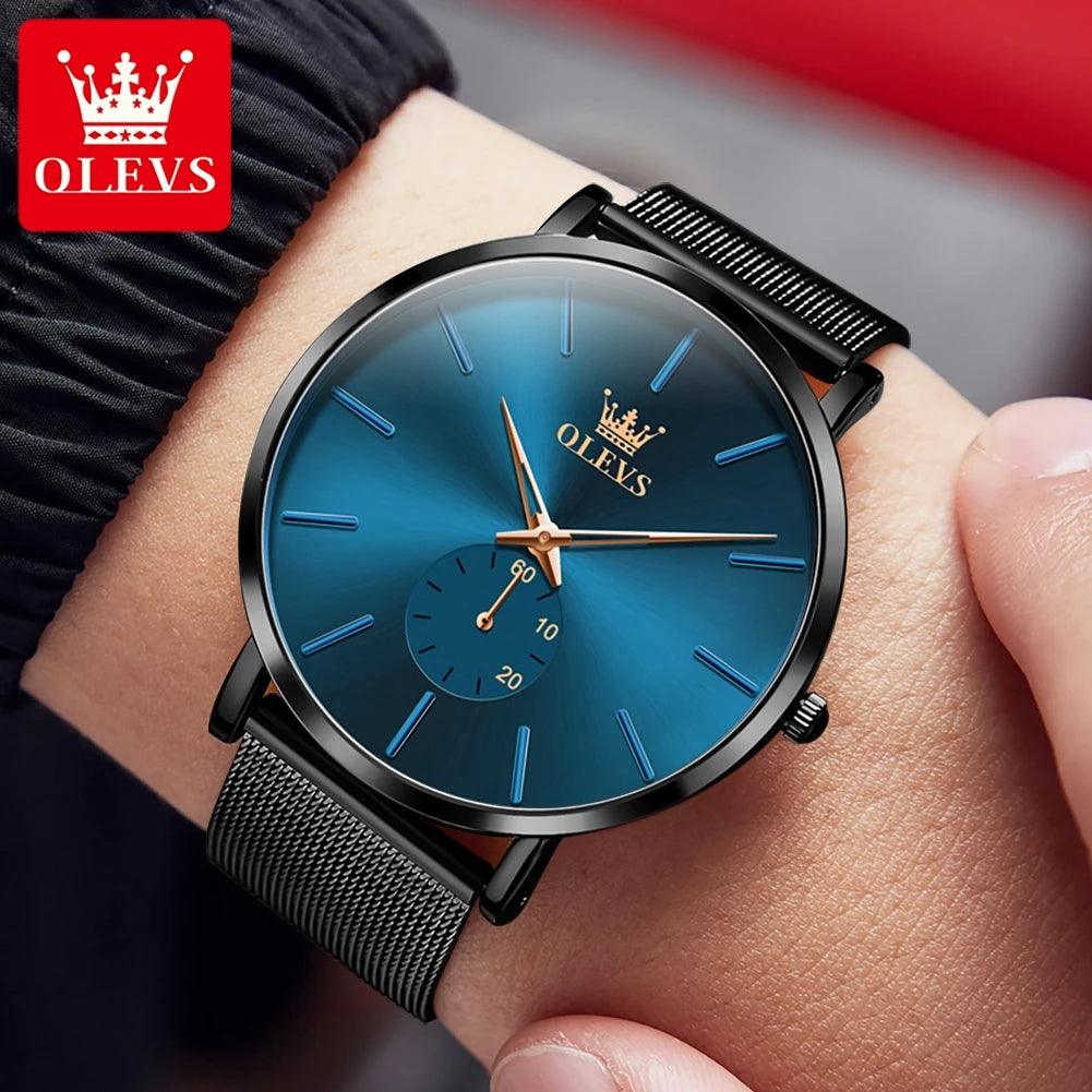 OLEVS Men's Minimalist Ultra-thin Original Quartz Watch