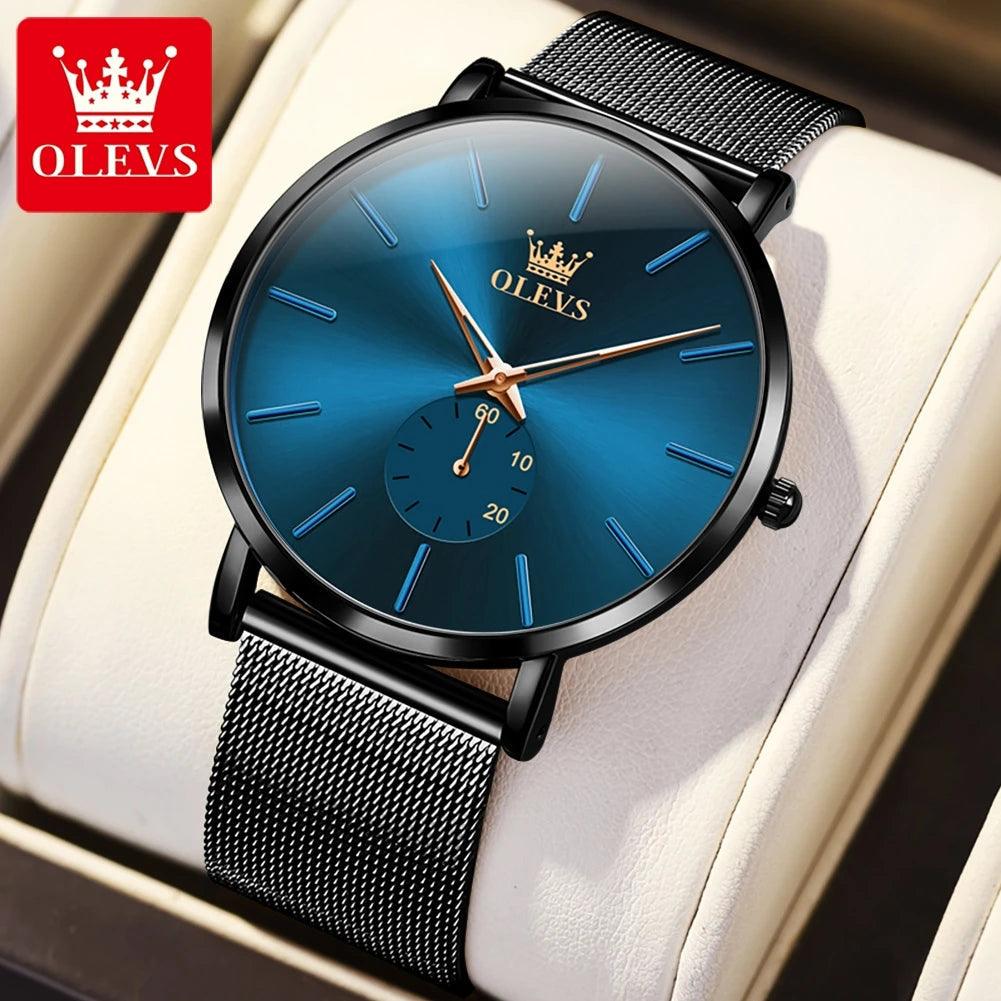 OLEVS Men's Minimalist Ultra-thin Original Quartz Watch