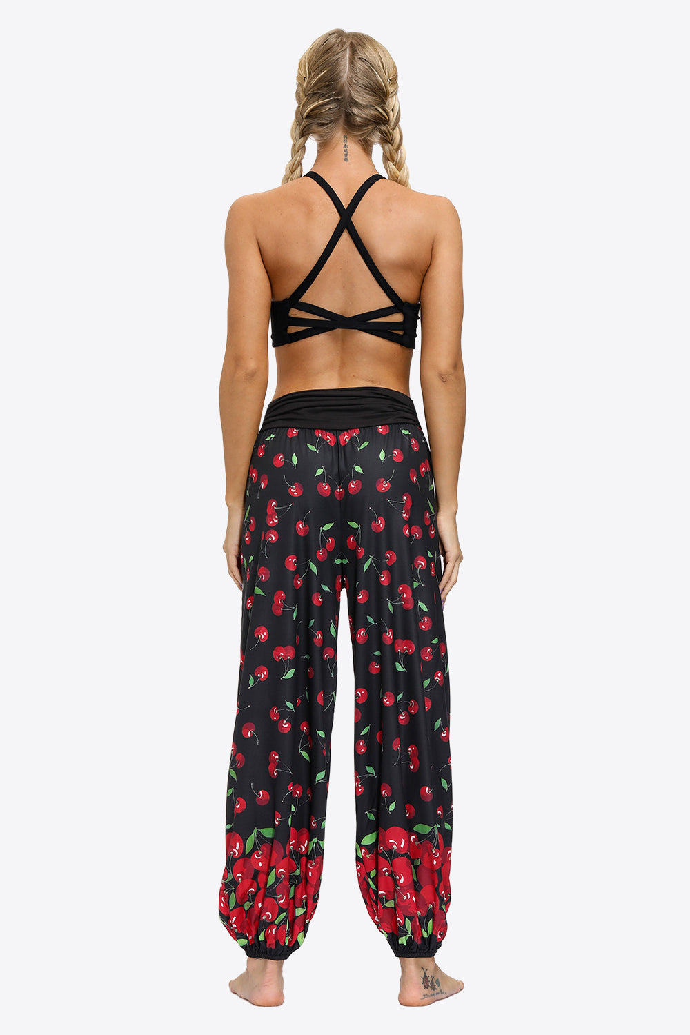 Oversized Printed Wide Leg Long Pants