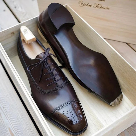 Oxfords Shoes  Business for Men Brown Black