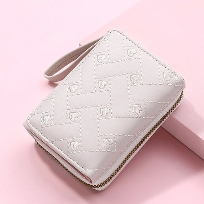 Women’s Tri-Fold Wallet – PU Leather Short Wallet