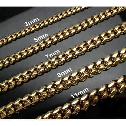 Trendsmax Cuban Link Necklace Stainless Steel CaRaUaNa Fashion