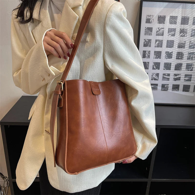 MOODS Retro Shoulder Tote Bag Set For Women