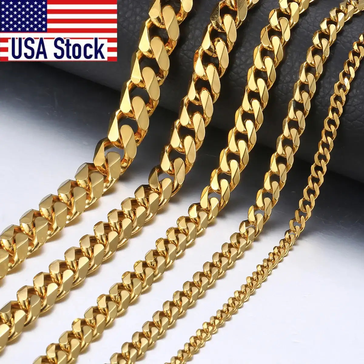 Trendsmax Cuban Link Necklace Stainless Steel CaRaUaNa Fashion