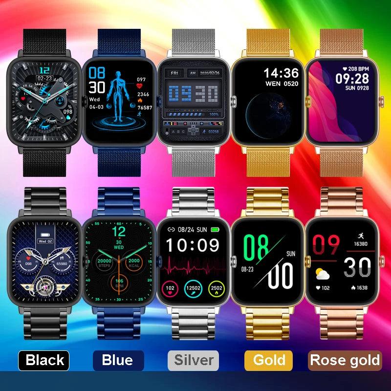 Trosmart Fusion: Where Fashion Meets Functionality in a Timeless Symphony|Smartwatch Golden For Android IOS Unisex