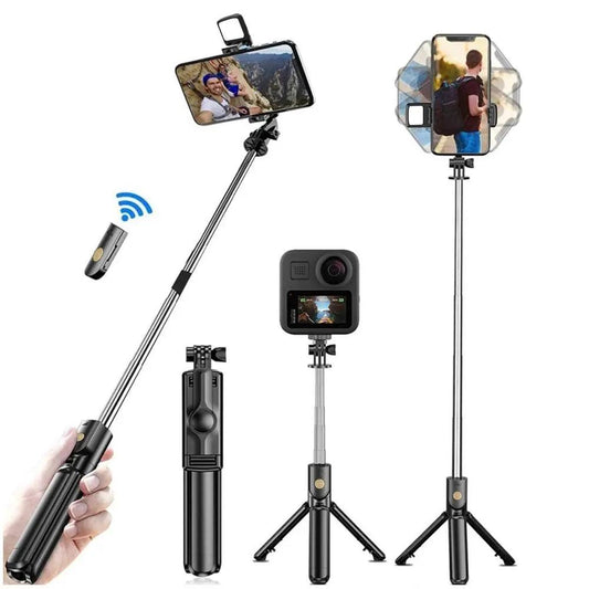Versatile Selfie Stick & Phone Tripod | Stainless with Remote Control Carauana Store