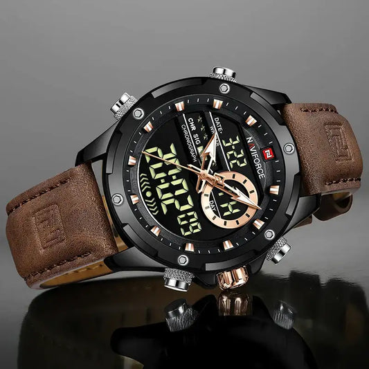 NAVIFORCE Military Watch – Dual Display Sport Watch CaRaUaNa Fashion