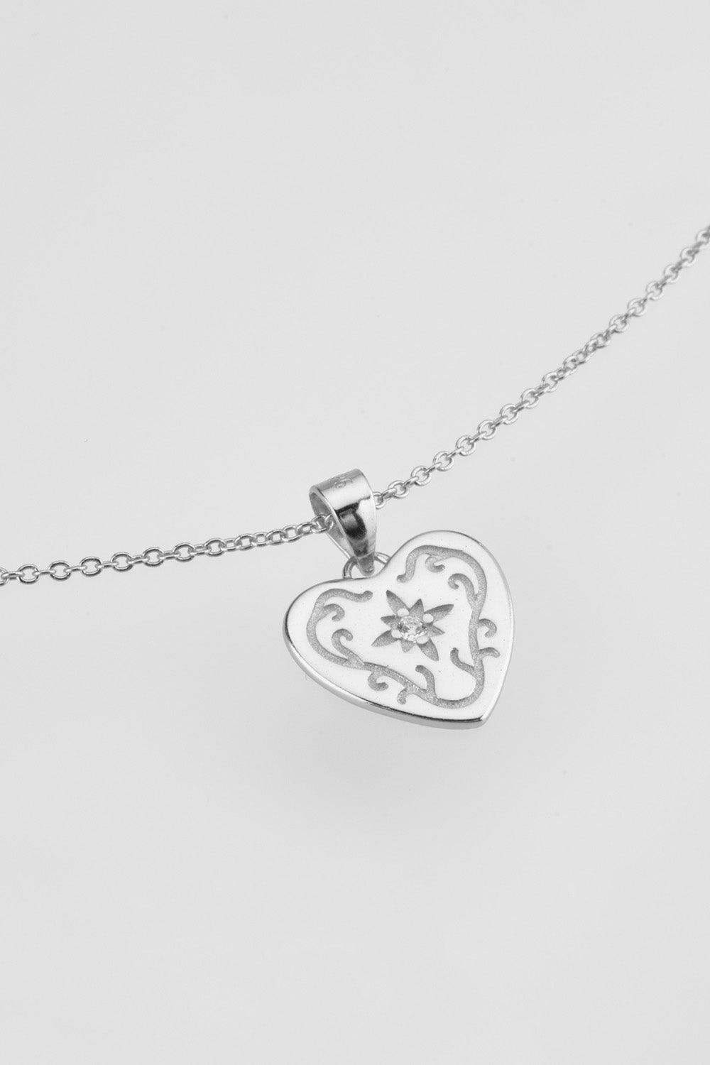 Heart Pendant 925 Sterling Silver Necklace