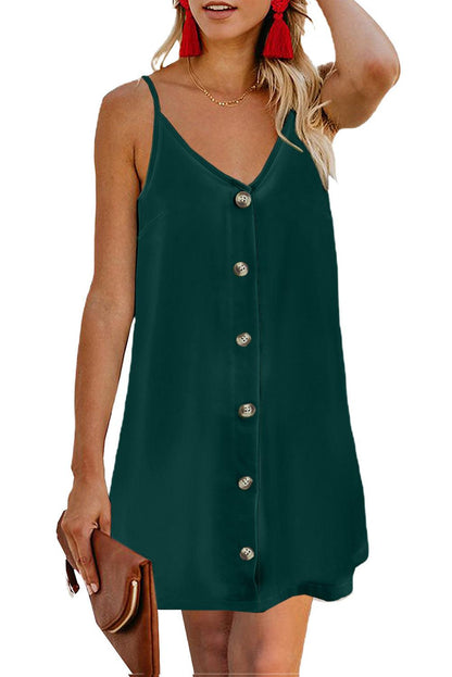 V-Neck Mini Cami Dress