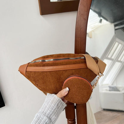 Small Corduroy Sling Bag