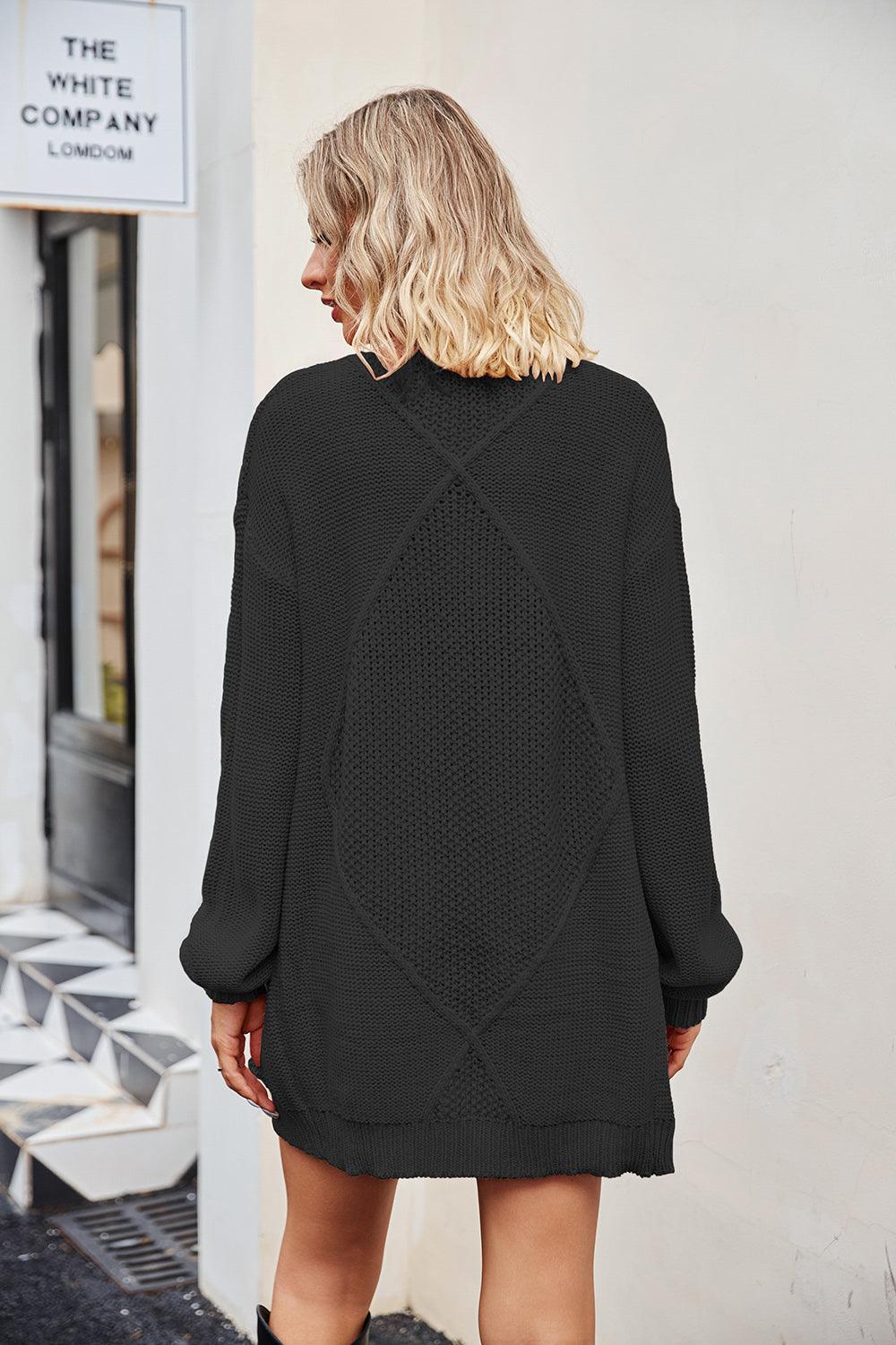 Open Front Cardigan with Pockets