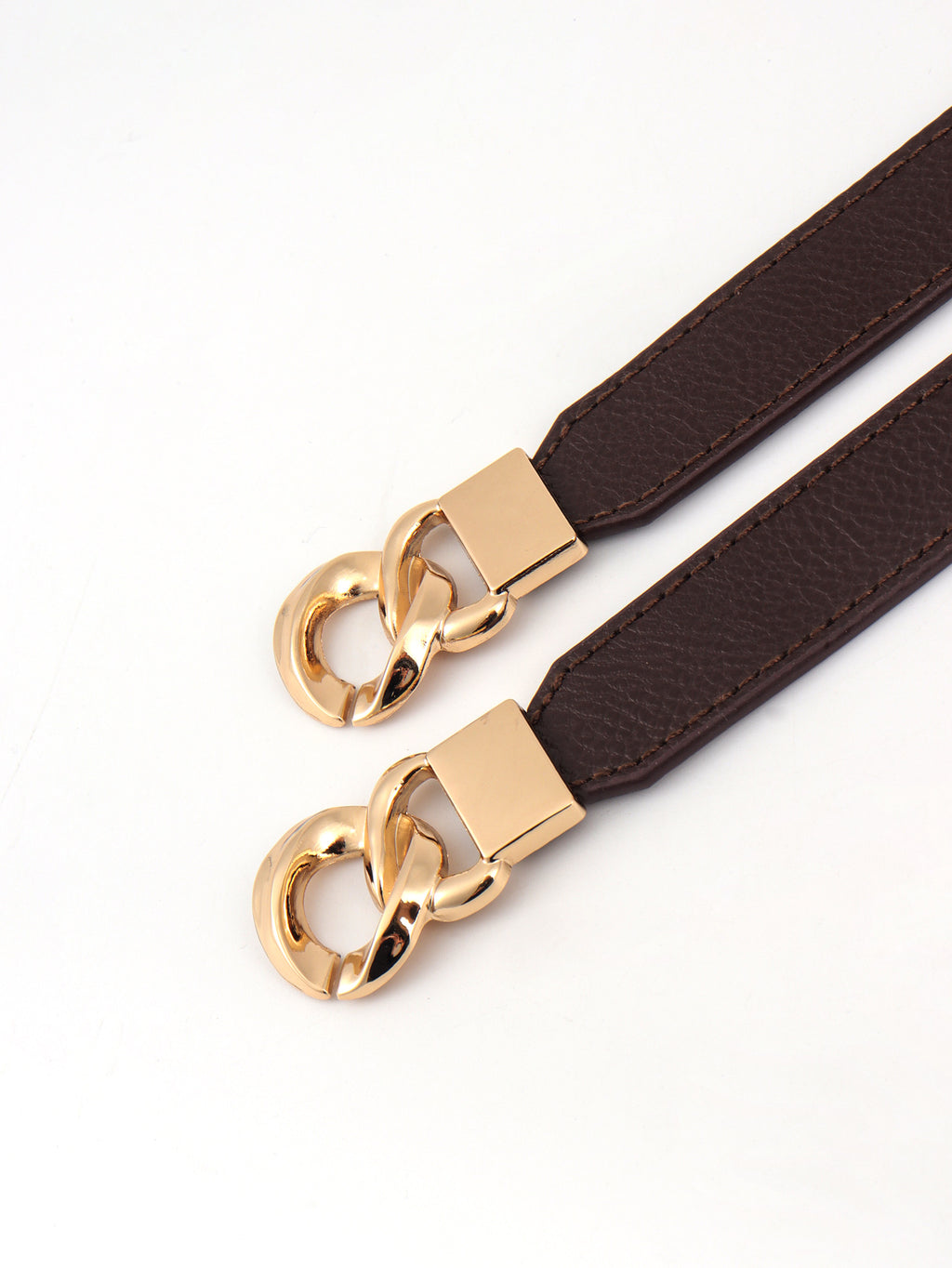 Zinc Alloy Buckle Elastic PU Belt Carauana Store