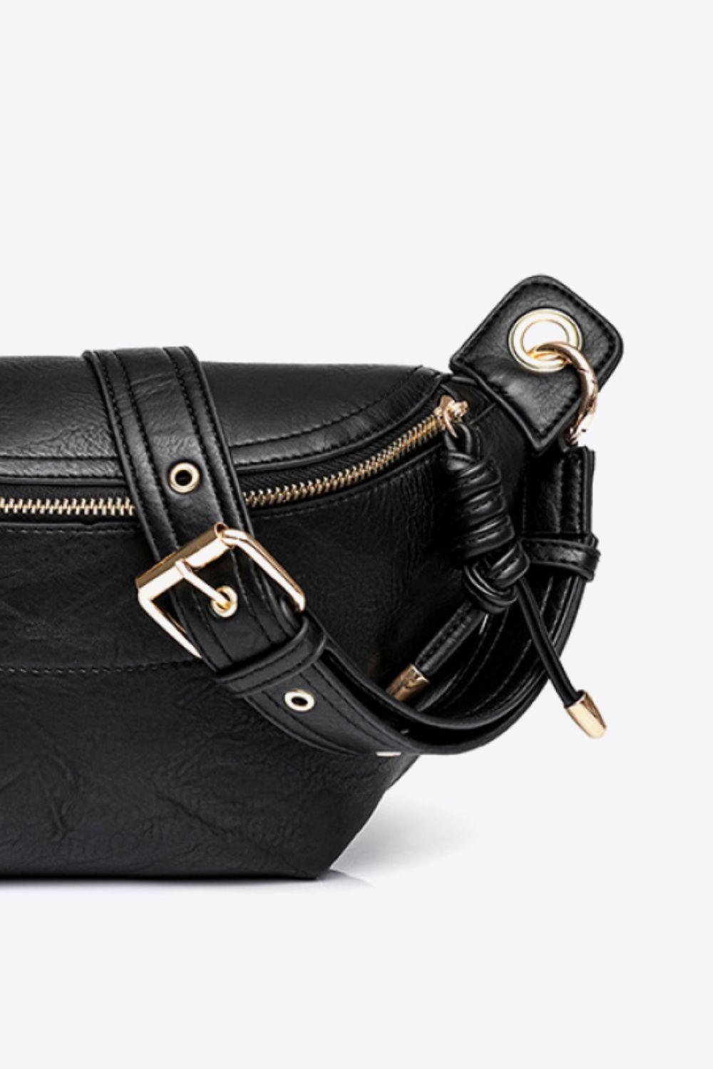 PU Leather Chain Strap Crossbody Bag