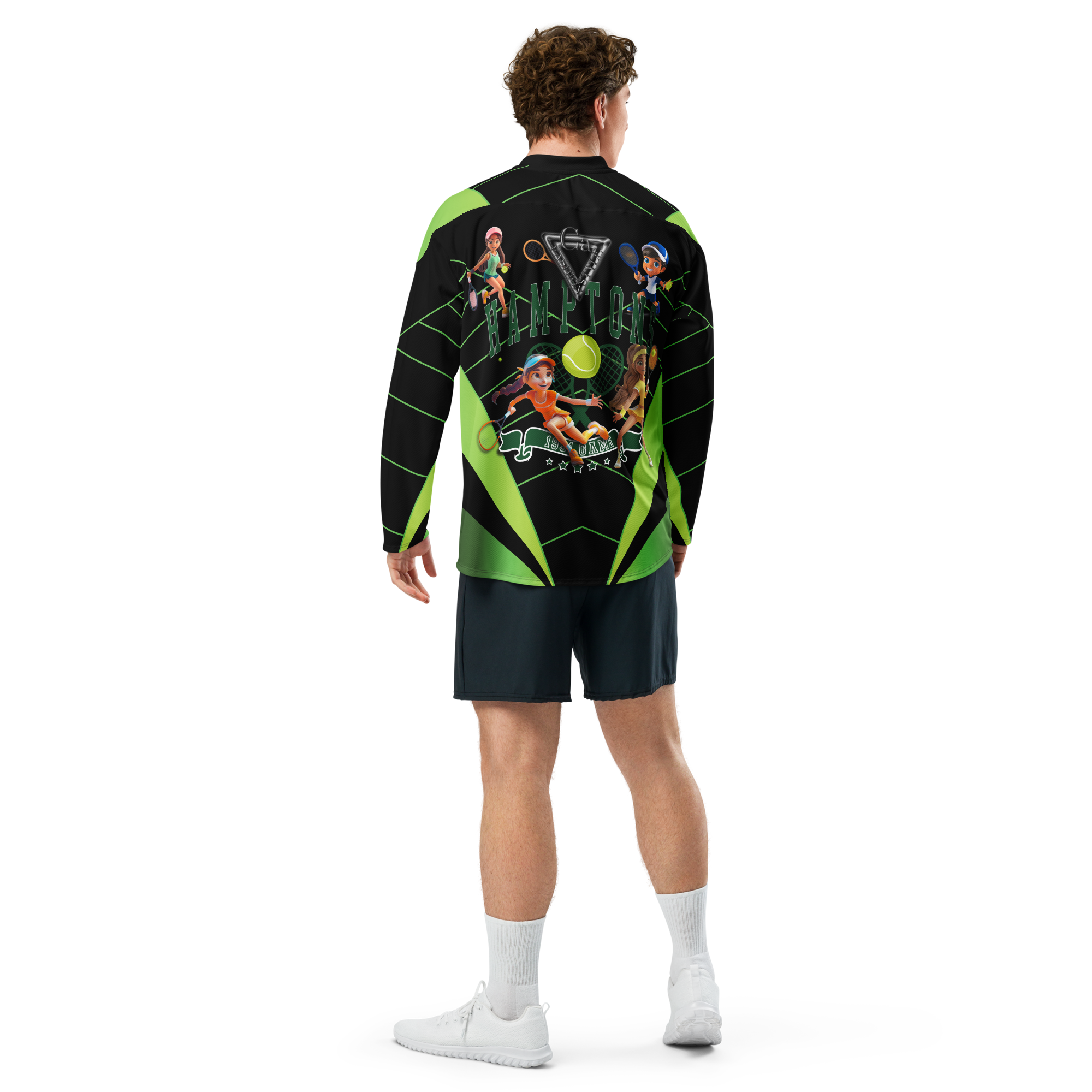 🥎 Premium® Sweatshirt CaRaUaNa – Tennis Black Green Carauana Store