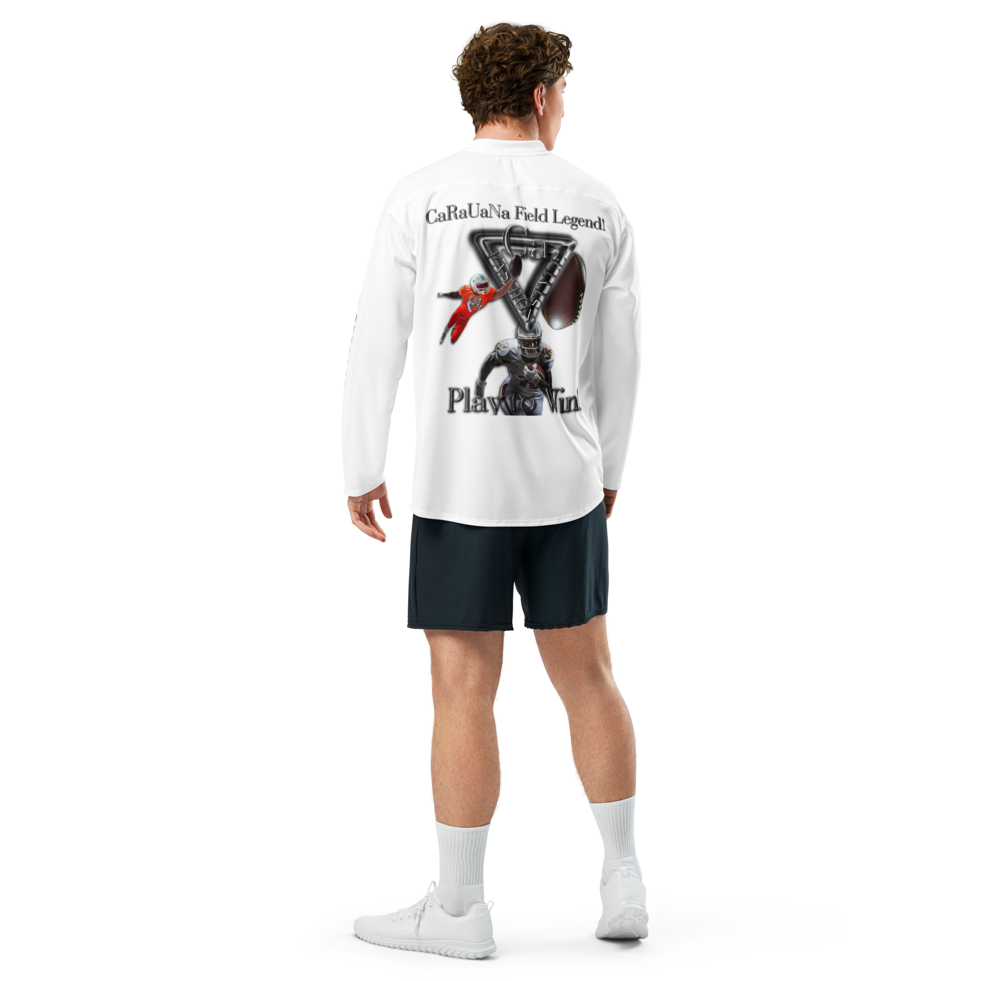 🏈 Sweatshirt CaRaUaNa american football white Carauana Store