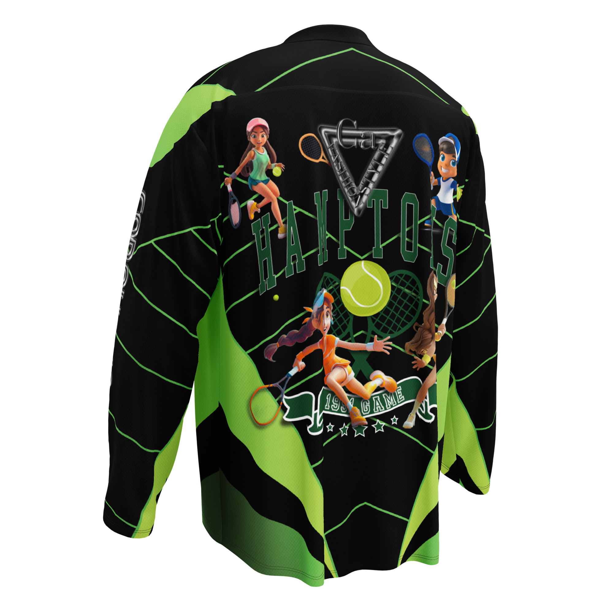 🥎 Premium® Sweatshirt CaRaUaNa – Tennis Black Green Carauana Store