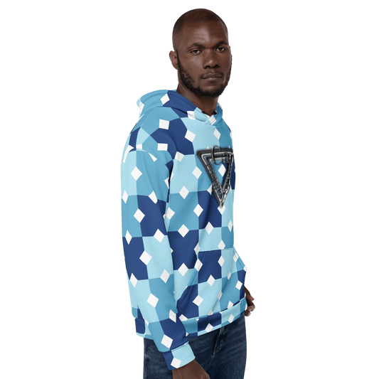 CaRaUaNa Unisex Hoodie Blue white Branded CaRaUaNa Fashion