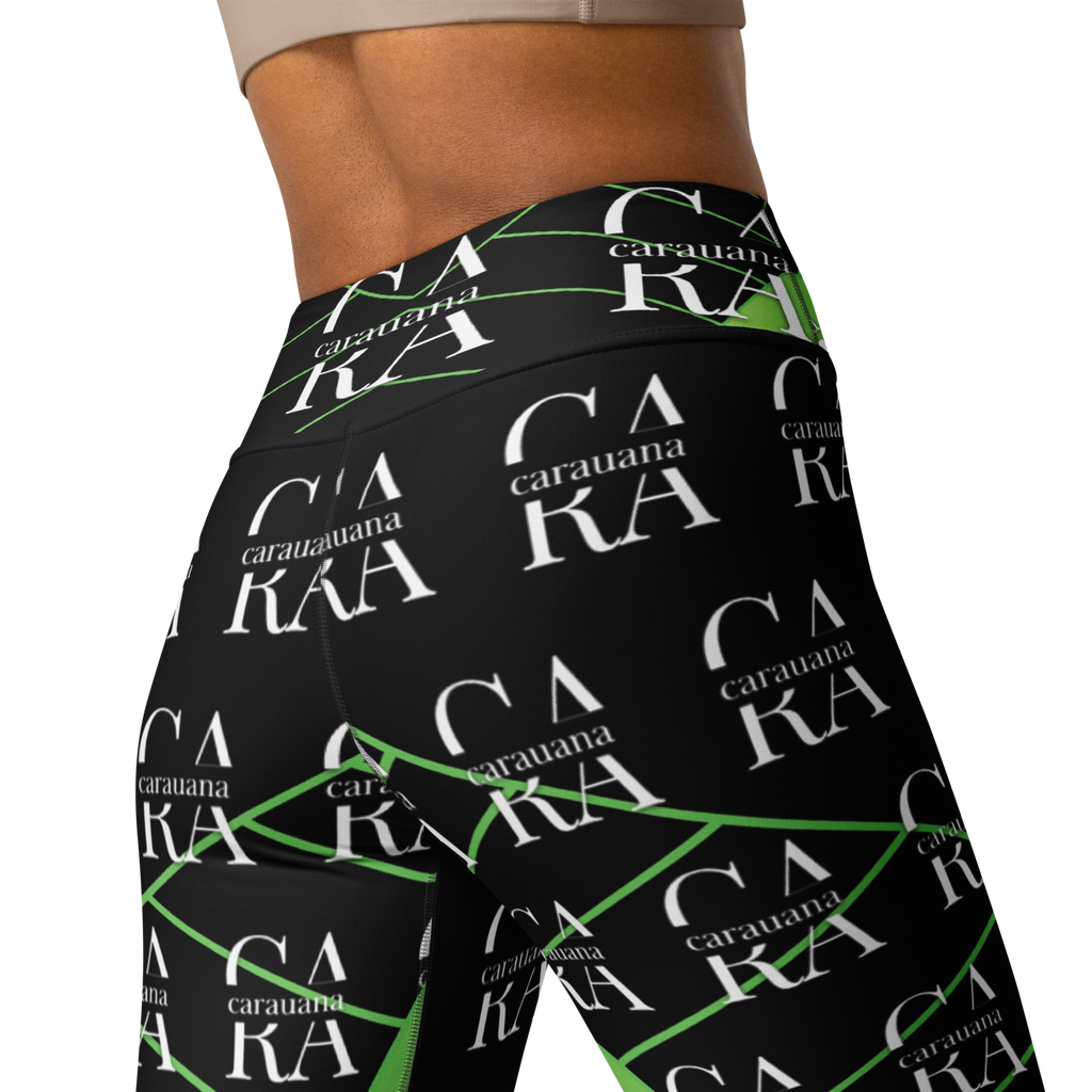 CaRaUaNa Leggings SPORT black Green Carauana Store