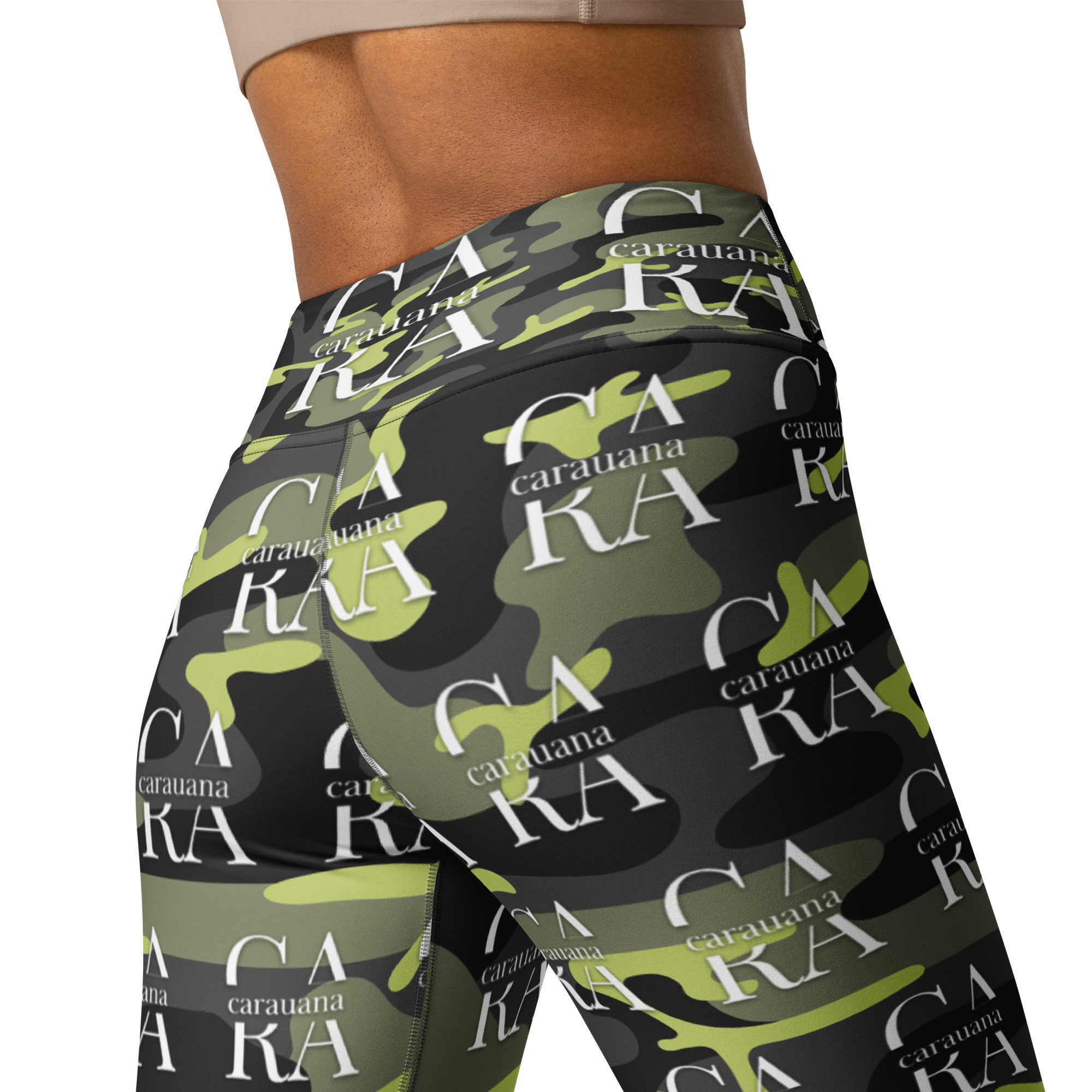 CaRaUaNa Leggings SPORT Green ARMY Carauana Store