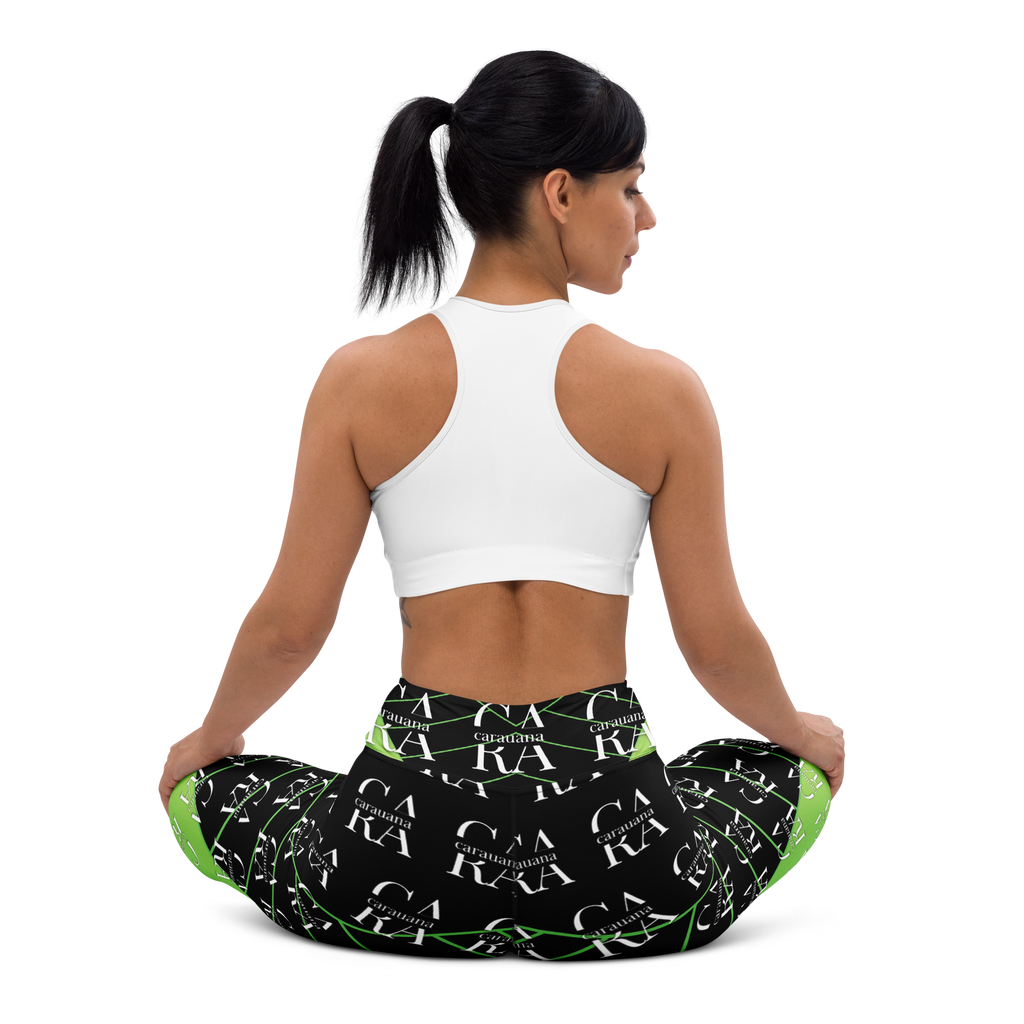 CaRaUaNa Leggings SPORT black Green Carauana Store
