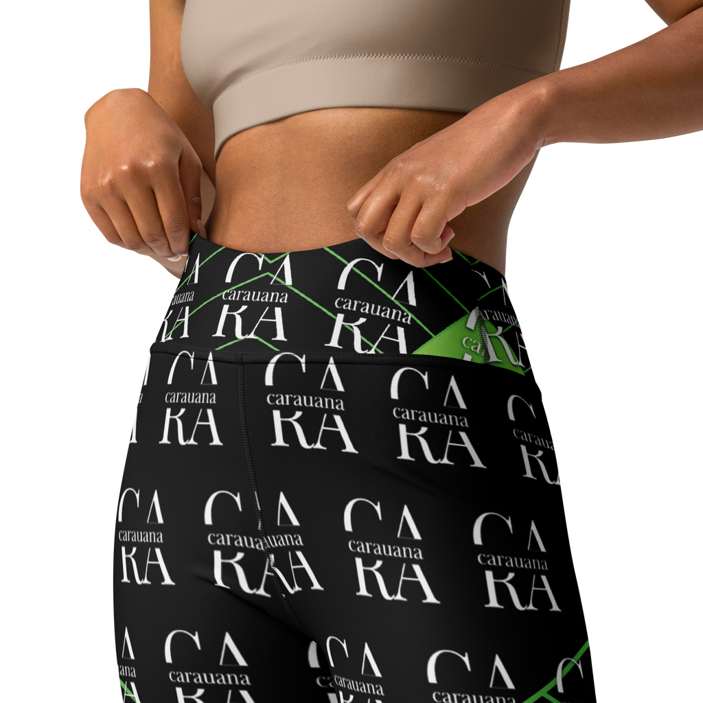 CaRaUaNa Leggings SPORT black Green Carauana Store