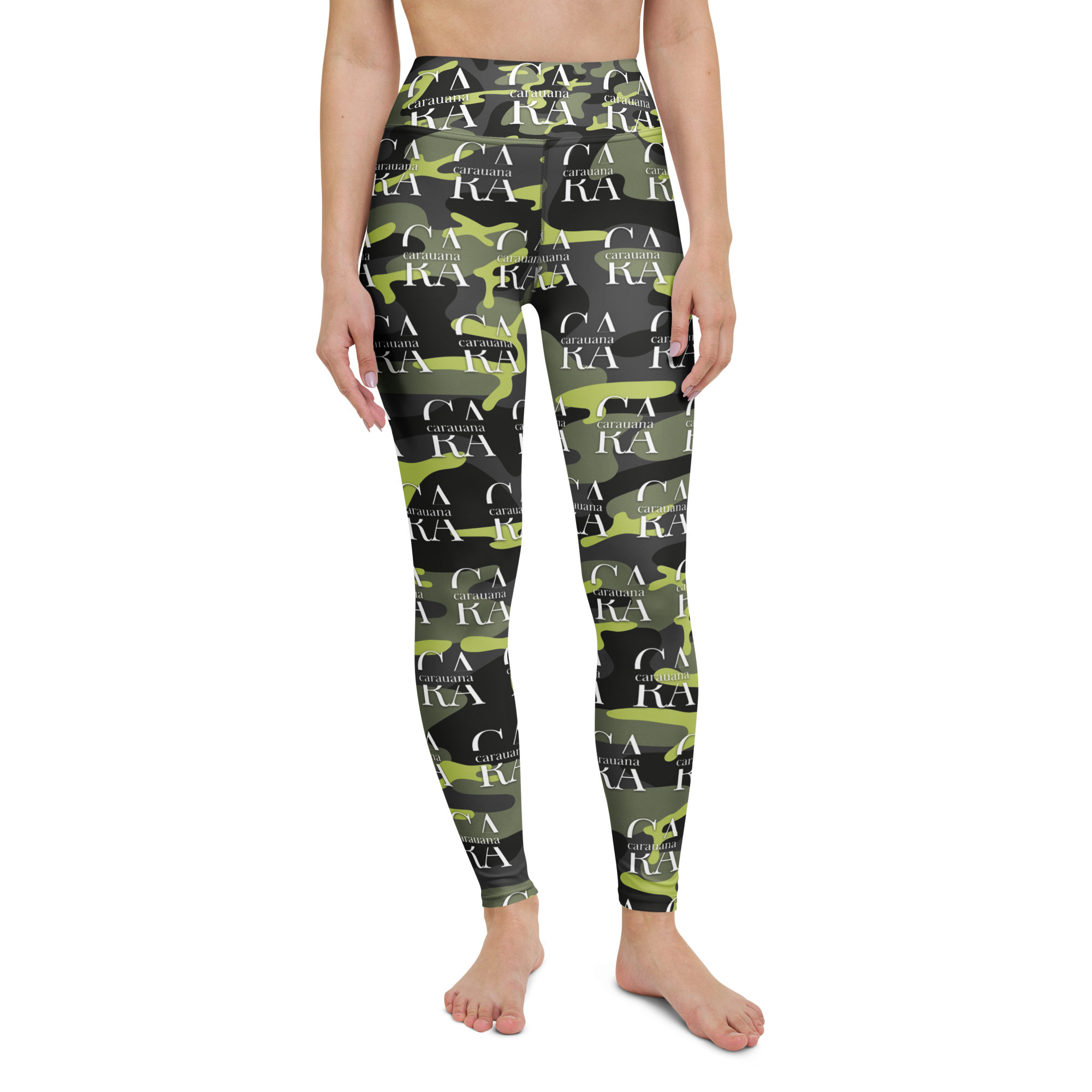 CaRaUaNa Leggings SPORT Green ARMY Carauana Store