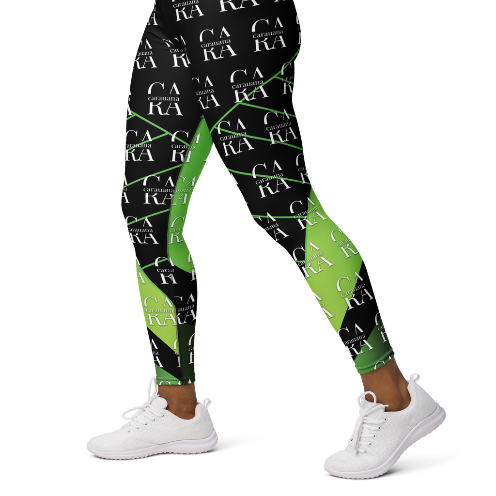 CaRaUaNa Leggings SPORT black Green Carauana Store