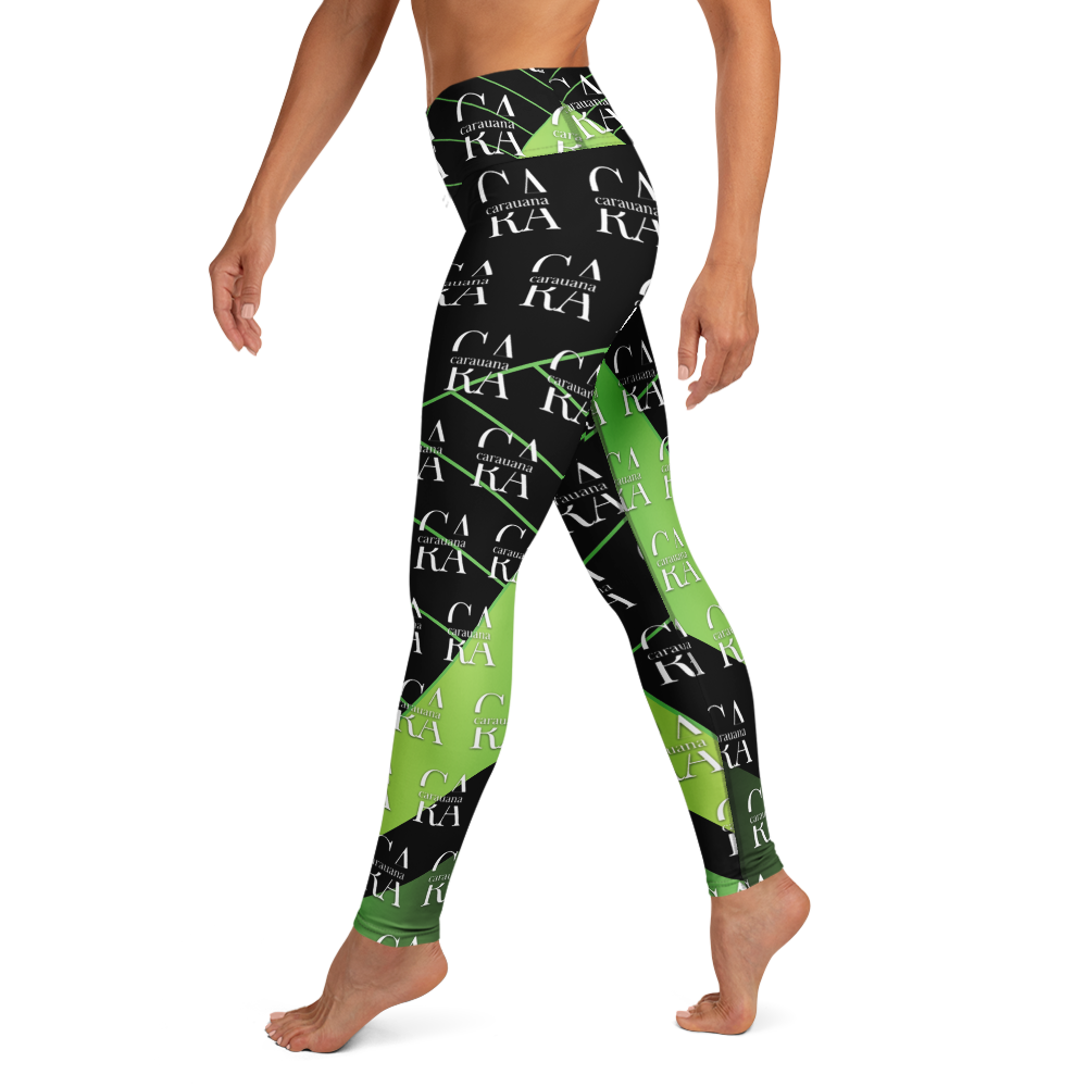 CaRaUaNa Leggings SPORT black Green Carauana Store