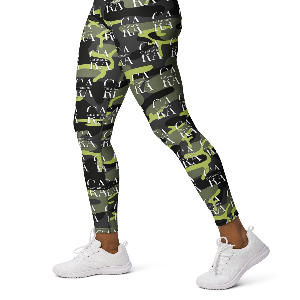 CaRaUaNa Leggings SPORT Green ARMY Carauana Store